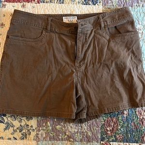 Brown Jean Shorts